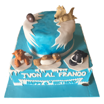 Ice Age Fondant cake